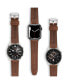 Фото #8 товара Unisex Barnesbrook Brown Genuine Leather Universal Smart Watch Strap 22mm
