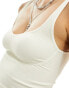 Free People bust detail ribbed cami top in ivory