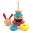 PETIT COLLAGE Rabbit Wood Stacking Toy