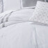 King 8pc Sanford Comforter Set White/Gray - Threshold