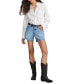 Фото #7 товара Джинсовые шорты высокой посадки Lucky Brand женские 90-х Midi