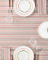 Striped cotton tablecloth