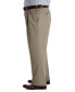 Men's Big & Tall Iron Free Premium Khaki Classic-Fit Pleated Pant