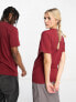 Фото #4 товара Vans left chest logo tee in burgundy