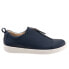Фото #1 товара Trotters Anika T2173-400 Womens Blue Wide Leather Lifestyle Sneakers Shoes 11