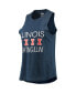 Women's Orange, Navy Illinois Fighting Illini Tank Top and Pants Sleep Set