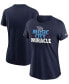 ფოტო #2 პროდუქტის Women's Navy Tennessee Titans Hometown Collection T-shirt