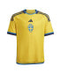 Big Boys Yellow Sweden National Team 2022/23 Home Replica Jersey