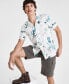 ფოტო #1 პროდუქტის Men's Antonio Regular-Fit Floral Button-Down Camp Shirt, Created for Macy's