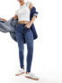 Фото #1 товара Vero Moda Tanya mid rise skinny jeans in medium blue wash