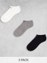 Nike Training Everyday Lightweight 3 pack no show socks in multi