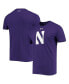 Фото #1 товара Men's Purple Northwestern Wildcats School Logo Performance Cotton T-shirt