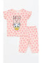 Фото #1 товара Костюм для малышей LC WAIKIKI Пижама с короткими рукавами и воротником Bisiklet Yaka Kısa Kollu Daisy Duck 2 шт.