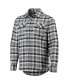 Men's Navy and Gray Washington Capitals Ease Plaid Button-Up Long Sleeve Shirt