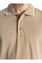 LCWAIKIKI Classic Polo Yaka Kısa Kollu Desenli Pike Erkek Tişört