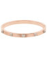 ფოტო #1 პროდუქტის Tactic Rose Gold Tone Plated Bangle