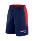 Men's Navy/Red New England Patriots Go Hard Shorts Синий, XL - фото #2