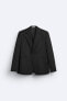 Фото #9 товара Костюмный пиджак из смесовой шерсти ZARA