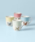 Фото #3 товара Butterfly Meadow 12 oz. Porcelain Mugs, Set of 4