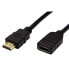 VALUE HDMI High Speed Cable + Ethernet - M/F 2 m - 2 m - HDMI Type A (Standard) - HDMI Type A (Standard) - Black