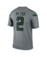 Фото #4 товара Men's Zach Wilson Gray New York Jets Inverted Legend Jersey