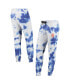 Women's White, Royal New York Mets Melody Tie-Dye Jogger Pants