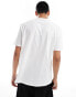 Timberland small central logo t-shirt in white