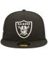 Фото #3 товара Men's Black Las Vegas Raiders Super Bowl XVIII Pop Sweat 59FIFTY Fitted Hat