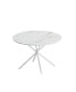 47.24" Modern Cross Leg Round Dining Table