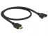 Delock 85463 - 0.5 m - HDMI Type A (Standard) - HDMI Type A (Standard) - 3840 x 2160 pixels - 10.2 Gbit/s - Black