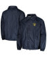 ფოტო #1 პროდუქტის Men's Navy Milwaukee Brewers Coach's Raglan Full-Snap Windbreaker Jacket