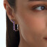 Фото #4 товара Fine bronze stud earrings with cubic zirconia RZCU84