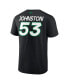 Men's Wyatt Johnston Black Dallas Stars Authentic Pro Prime Name Number T-Shirt Черный, 4XL - фото #2