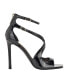 Women's Sella Open Toe Cross Strap Single Sole Heels