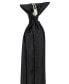 Фото #4 товара Men's Slim Solid Black Clip-On Tie