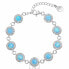 Charming bracelet with light blue opals 33105.1