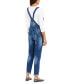 ფოტო #2 პროდუქტის Straight-Leg Maternity Denim Overalls