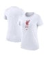 Фото #1 товара Women's White Liverpool Crest T-shirt