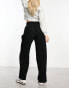 ASOS DESIGN Hourglass wide leg trouser in black