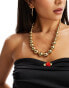 Фото #4 товара Kaiia oversized beaded necklace in gold