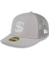 Фото #2 товара Men's Gray Chicago White Sox 2023 On-Field Batting Practice Low Profile 59FIFTY Fitted Hat