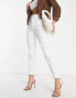 Фото #6 товара River Island high waist slim mom jean in white