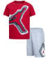 Фото #1 товара Little Boys Air Heat Map Graphic T-Shirt & Mesh Shorts, 2 Piece Set