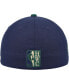 ფოტო #4 პროდუქტის Men's Navy, Green Milwaukee Bucks 30th Anniversary Hardwood Classics Grassland Fitted Hat
