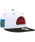 Фото #1 товара Men's White, Black Colorado Rockies 25th Anniversary Primary Eye 59FIFTY Fitted Hat