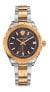 Versace Damen Analog Quarz Uhr Hellenyium Edelstahl Armband V1204 0015