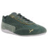 Фото #2 товара Puma Speedcat Lace Up Womens Green Sneakers Casual Shoes 306956-02