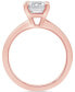 ფოტო #3 პროდუქტის Certified Lab Grown Diamond Emerald-Cut Solitaire Engagement Ring (4 ct. t.w.) in 14k Gold