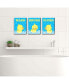 Фото #2 товара Ducky Duck - Wall Art - 7.5 x 10 inches - Set of 3 Signs - Wash, Brush, Flush