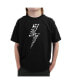 Big Boy's Word Art T-shirt - Lightning Bolt